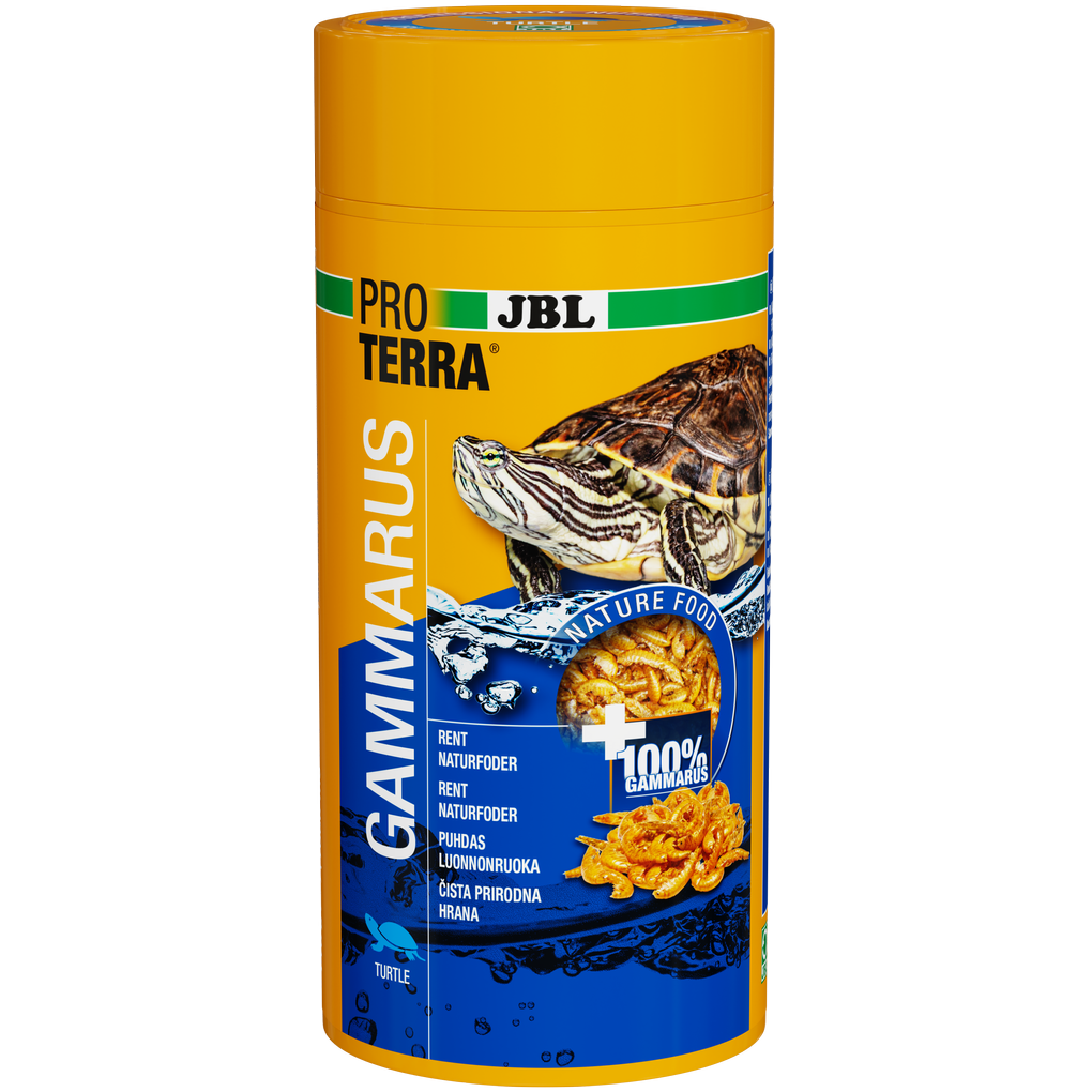 Single feed for aquatic and marsh turtles: Cleaned and naturally dried freshwater shrimp (Gammarus) approx. 1–1.5 cm in length.