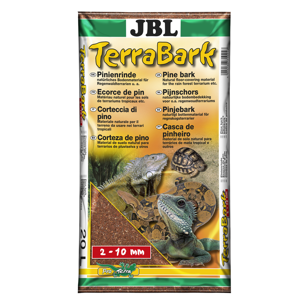 For forest and rainforest terrariums: Pine bark substrate