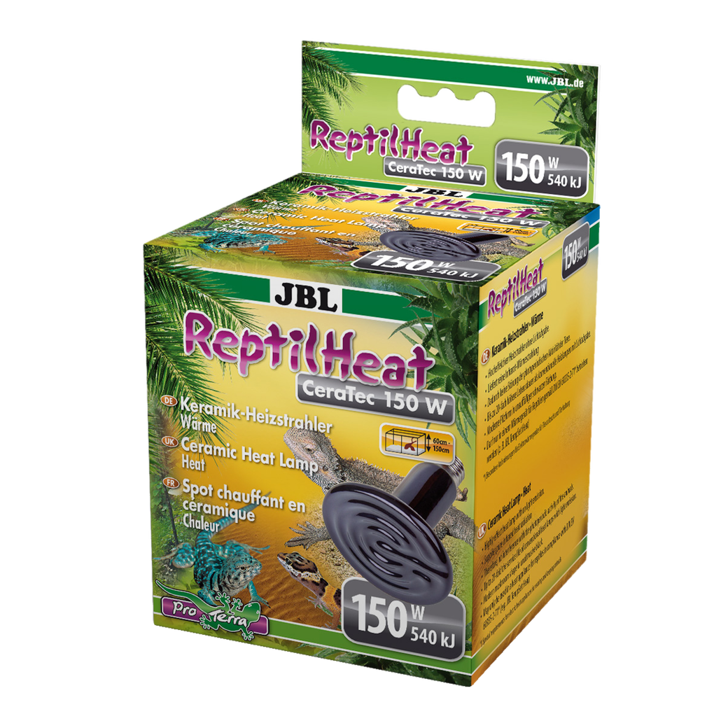 Ideal heat radiation for terrarium animals: ceramic heat lamps for terrariums