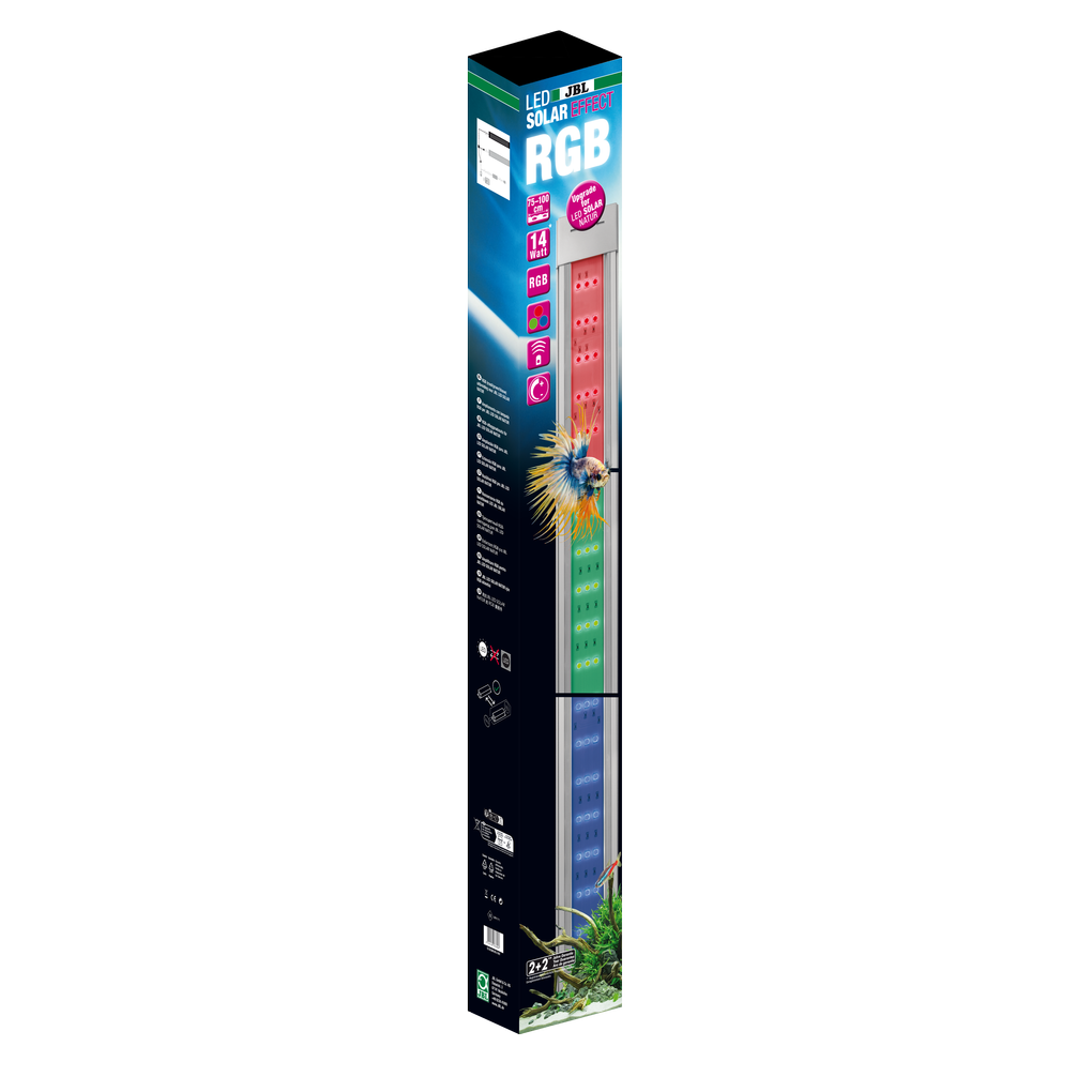 Speciale lamp met RGB-leds voor het creëren van kleureffecten, ideaal als vervanging voor een tweede gekleurde tl-buis (T5 of T8). 40 % meer lichtopbrengst in vergelijking met Gen 1). Geoptimaliseerd koellichaam voor meer vermogen.