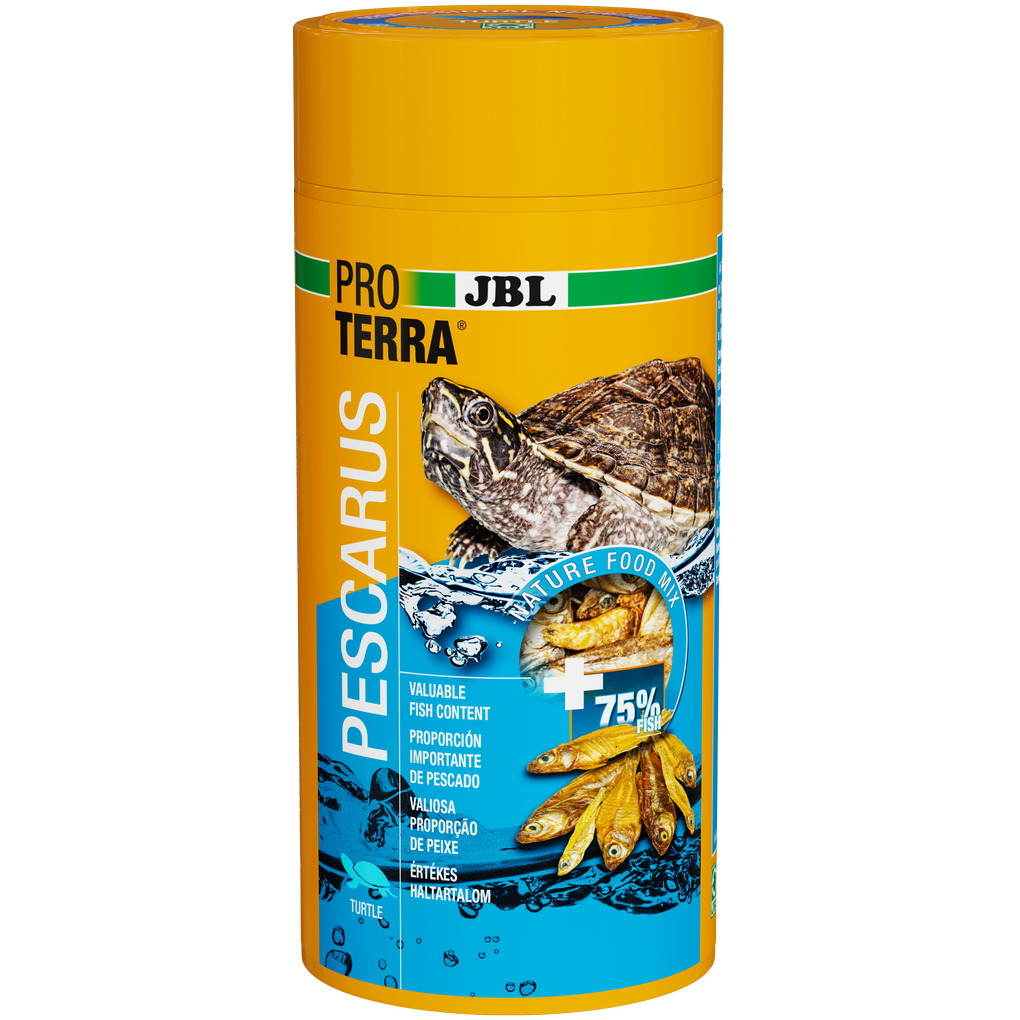 Gently dried whole fish and prawns provide valuable nutrients, just as they do in nature. Feed size: Prawns approx. 3 cm, fish up to approx. 9 cm
