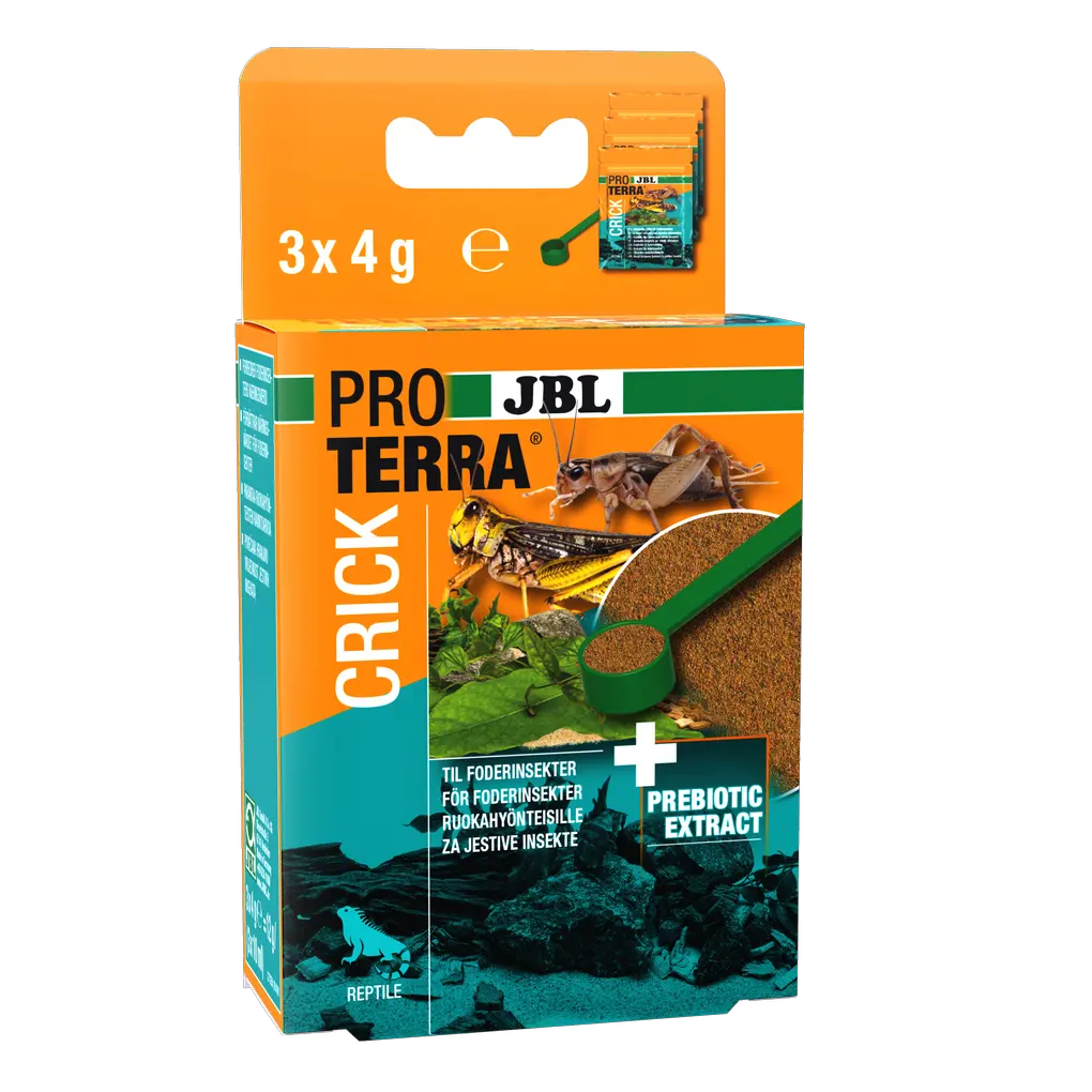 Improving the nutritional value of feed insects for terrarium animals: Complete feed for crickets and other insects