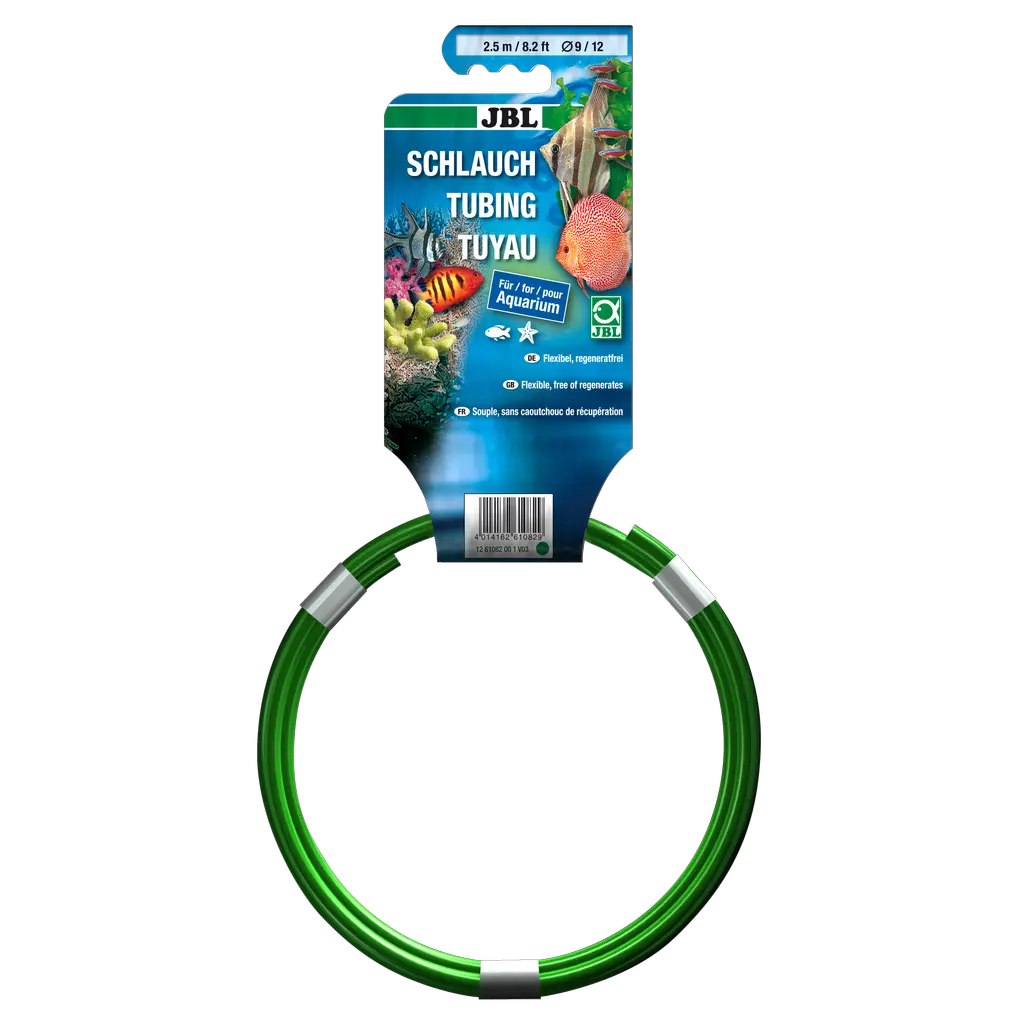Flexible, green water hose available in various diameters (4/6; 9/12; 12/16; 16/22)