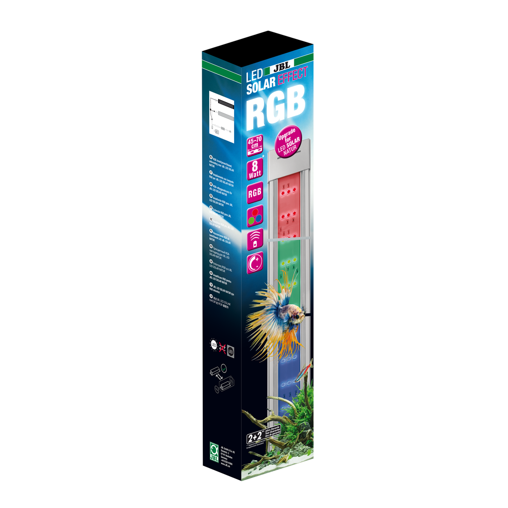Special luminaire with RGB LEDs for creating colour effects, ideal as a replacement for a second coloured fluorescent tube (T5 or T8). 40% more light output compared to Gen 1). Optimised heat sink for more power.