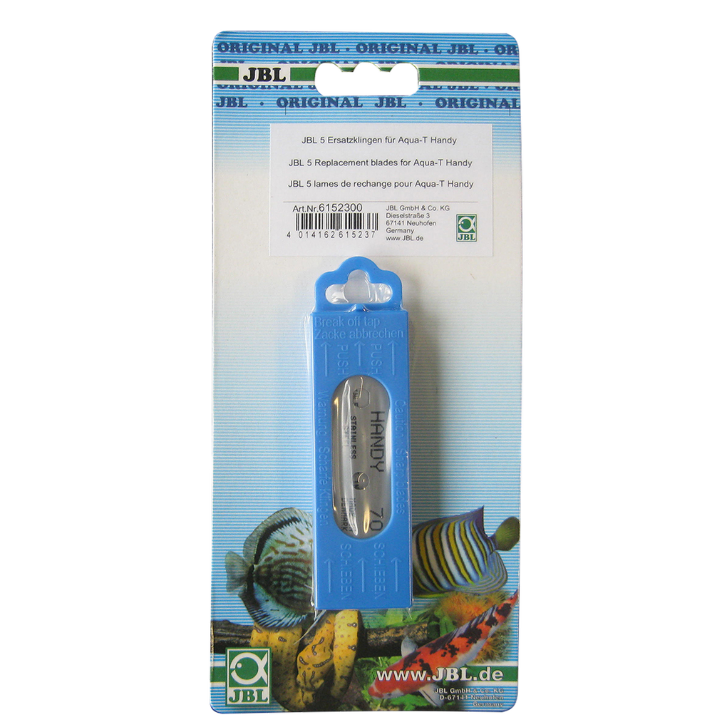 Accessories for Aqua-T Handy: 5 precision blades for effortless removal of stubborn deposits on aquarium glass