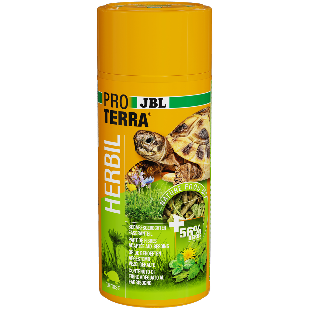 56 % kruiden voor een gezonde en natuurlijke voeding voor alle soorten landschildpadden. Het vezelgehalte uit de planten, dat is afgestemd op de behoeften, zorgt voor een gezonde spijsvertering en een sterke weerstand.