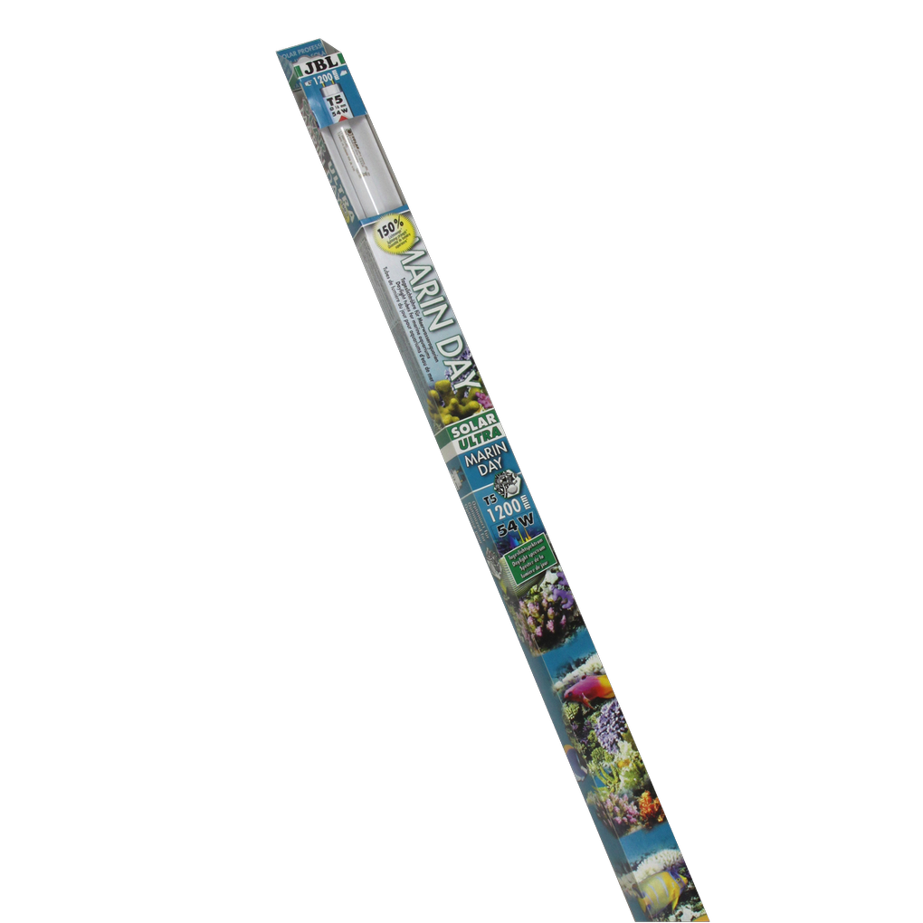 Fluorescent tube for promoting optimal growth of corals and other invertebrates in saltwater aquariums