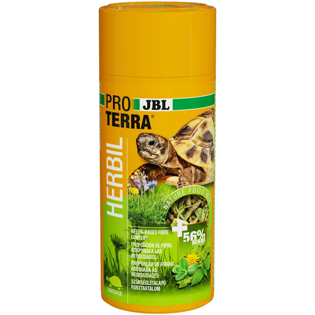 56% herbs for a healthy and natural diet for all tortoise species. The fibre content from the plants meets their needs and ensures healthy digestion and strong resistance.