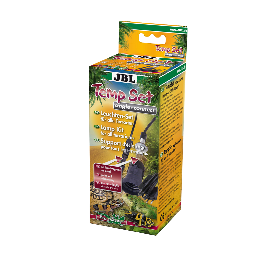 For greater safety in the terrarium: installation kit with joint and plug connector for terrarium heat lamps