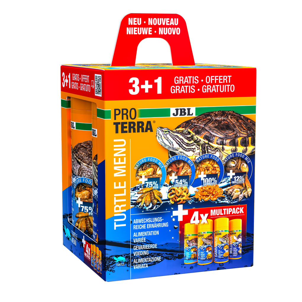 Voor een gevarieerde, gezonde en evenwichtige voeding voor alle moeras- en waterschildpadden
