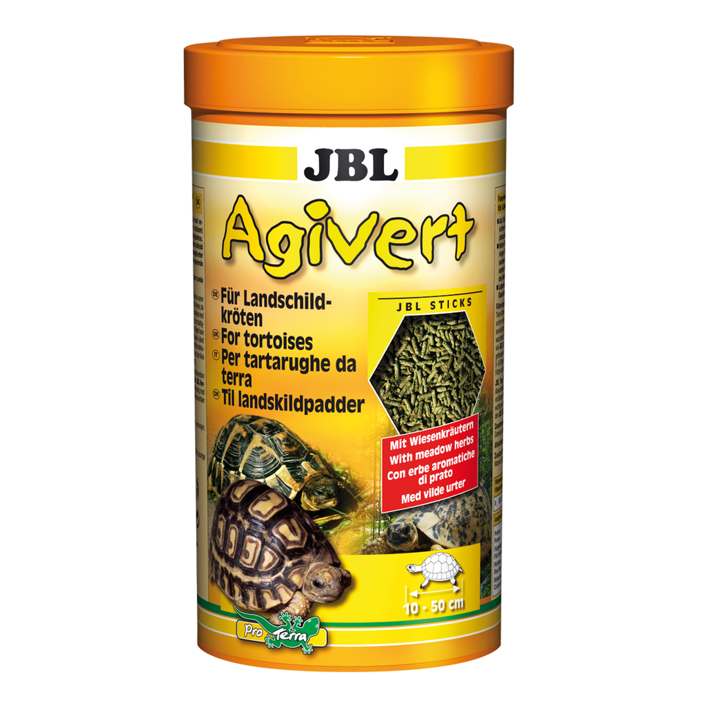 Specially formulated for the nutritional needs of tortoises: food sticks made from a mixture of purely plant-based raw materials.