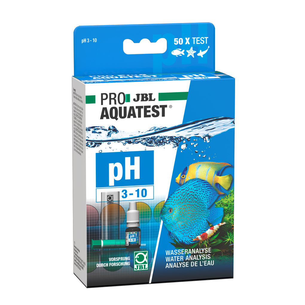 Simple and reliable monitoring of water values in ponds and aquariums. Determination of the optimum pH value for fresh and salt water.