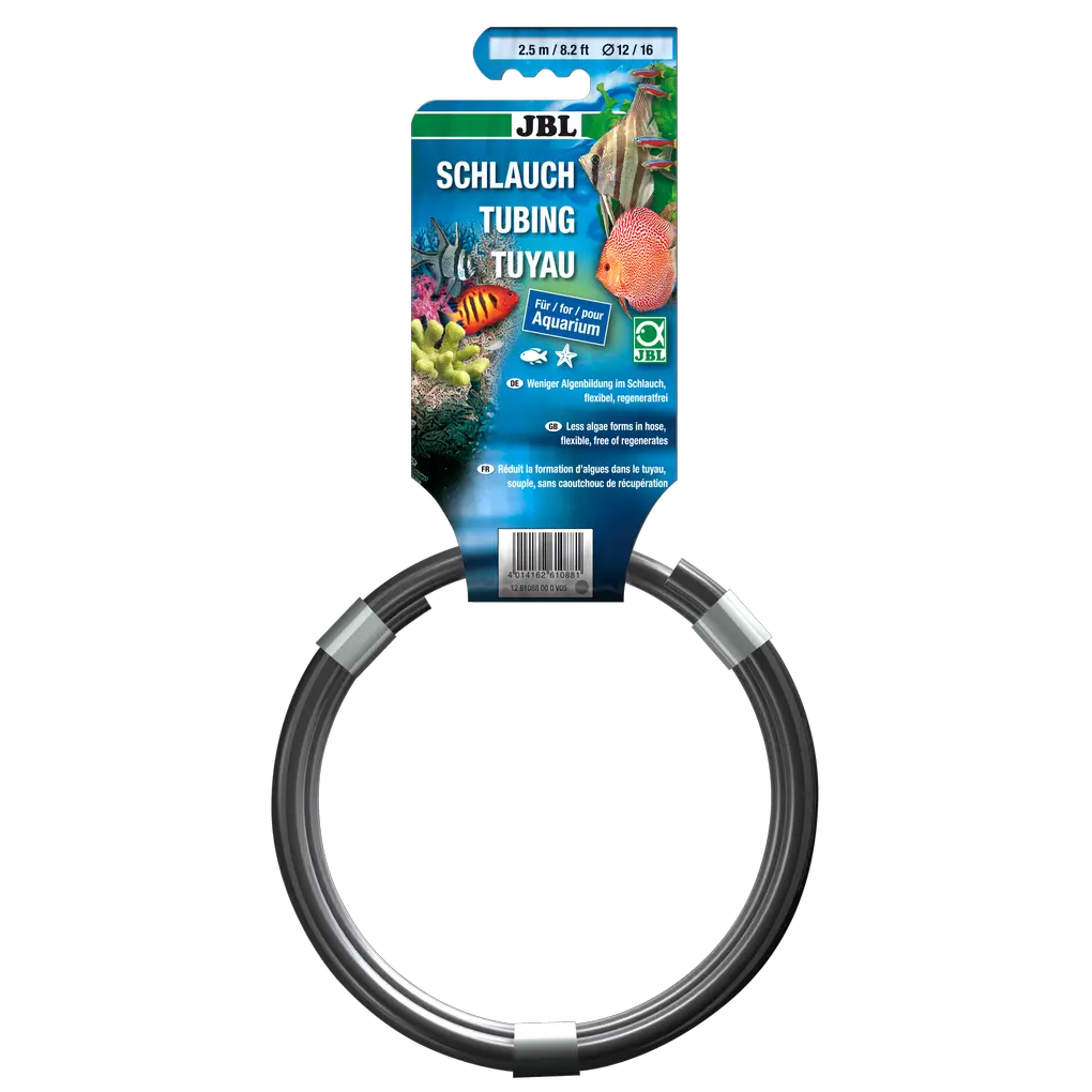 Mangueira de água flexível, cinzenta, disponível em vários diâmetros e comprimentos (4/6; 9/12; 12/16; 16/22; 19/25)