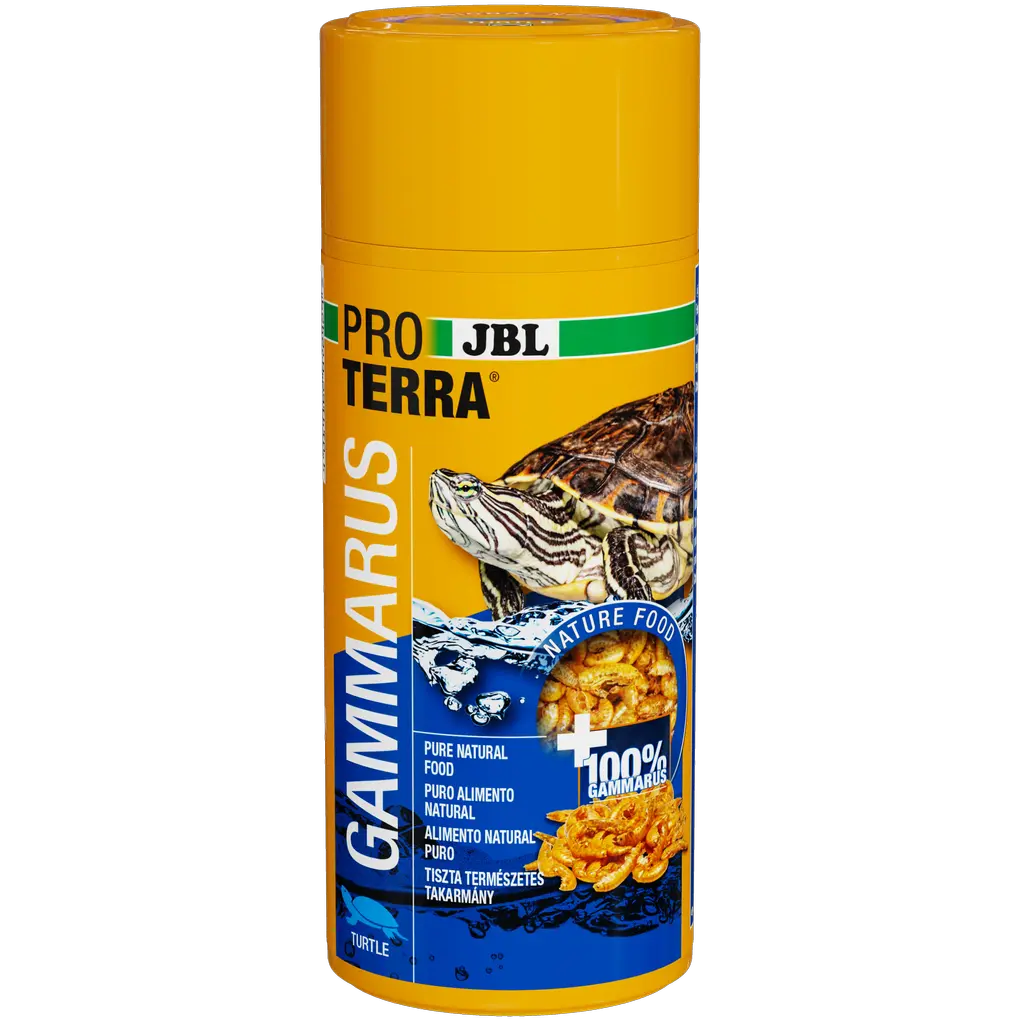 Single feed for aquatic and marsh turtles: Cleaned and naturally dried freshwater shrimp (Gammarus) approx. 1–1.5 cm in length.