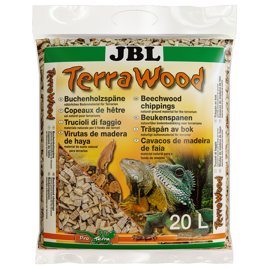 For dry and semi-dry terrariums: Natural substrate made from beech wood shavings