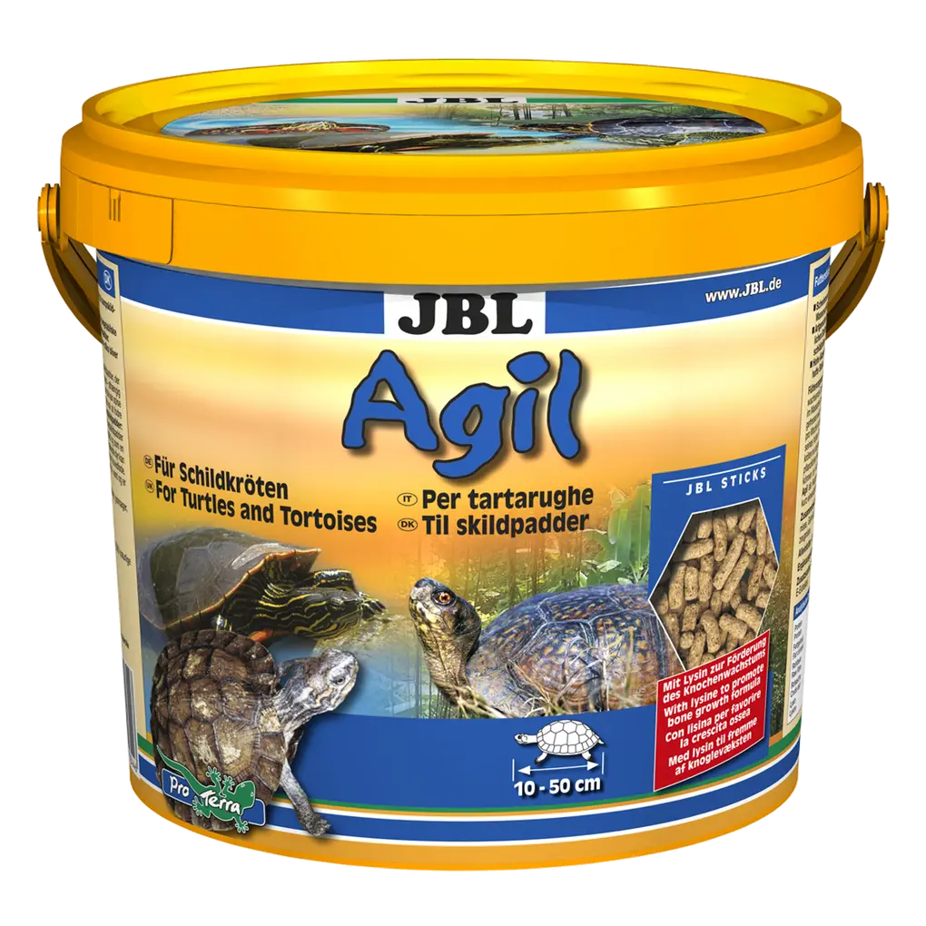 Specially formulated for the nutritional needs of aquatic and marsh turtles: staple food in the form of floating sticks for turtles measuring 10–50 cm in length.