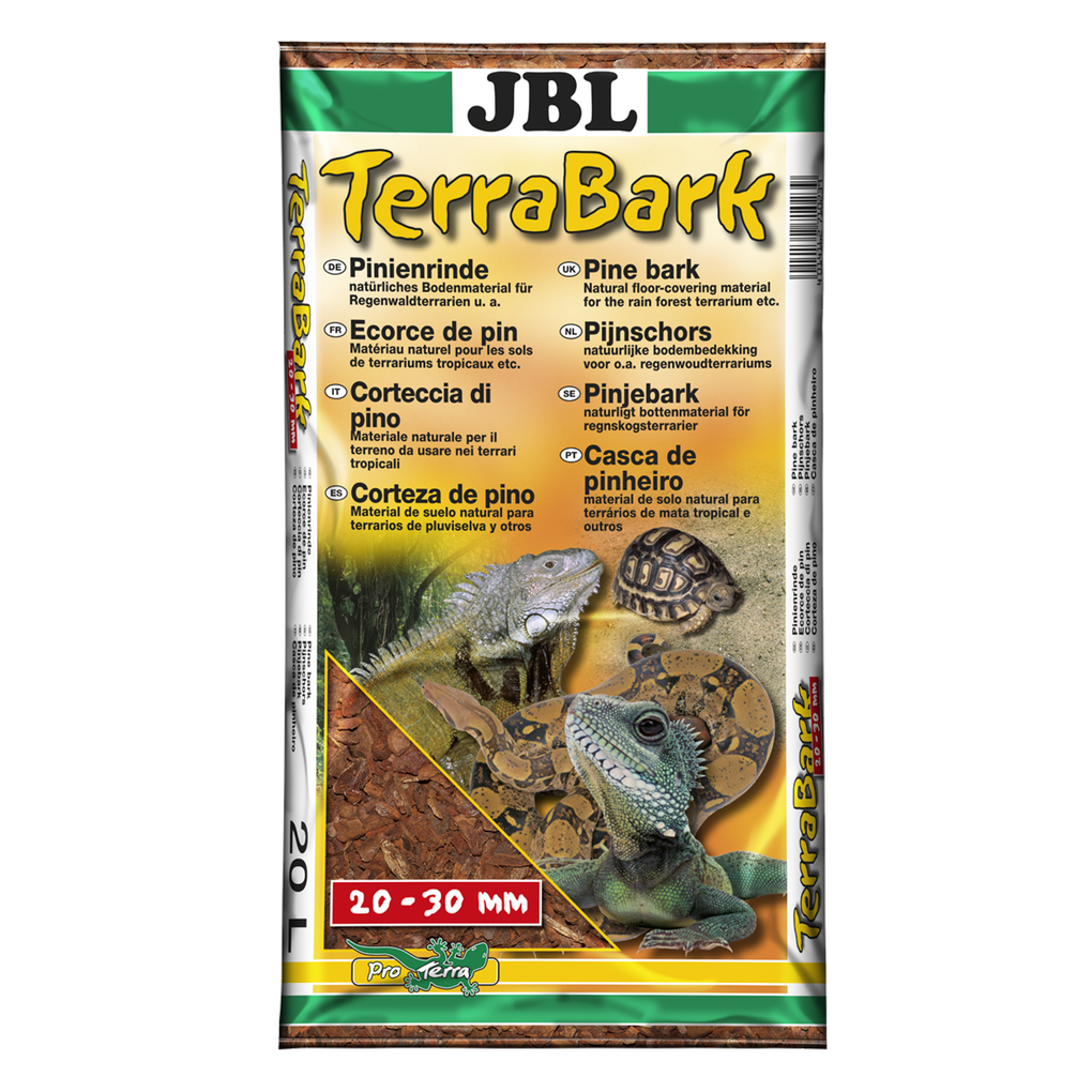 For forest and rainforest terrariums: Pine bark substrate