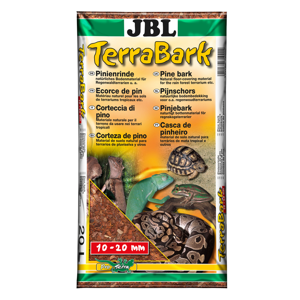 For forest and rainforest terrariums: Pine bark substrate