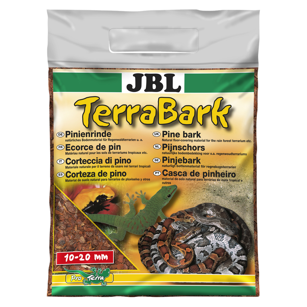 For forest and rainforest terrariums: Pine bark substrate