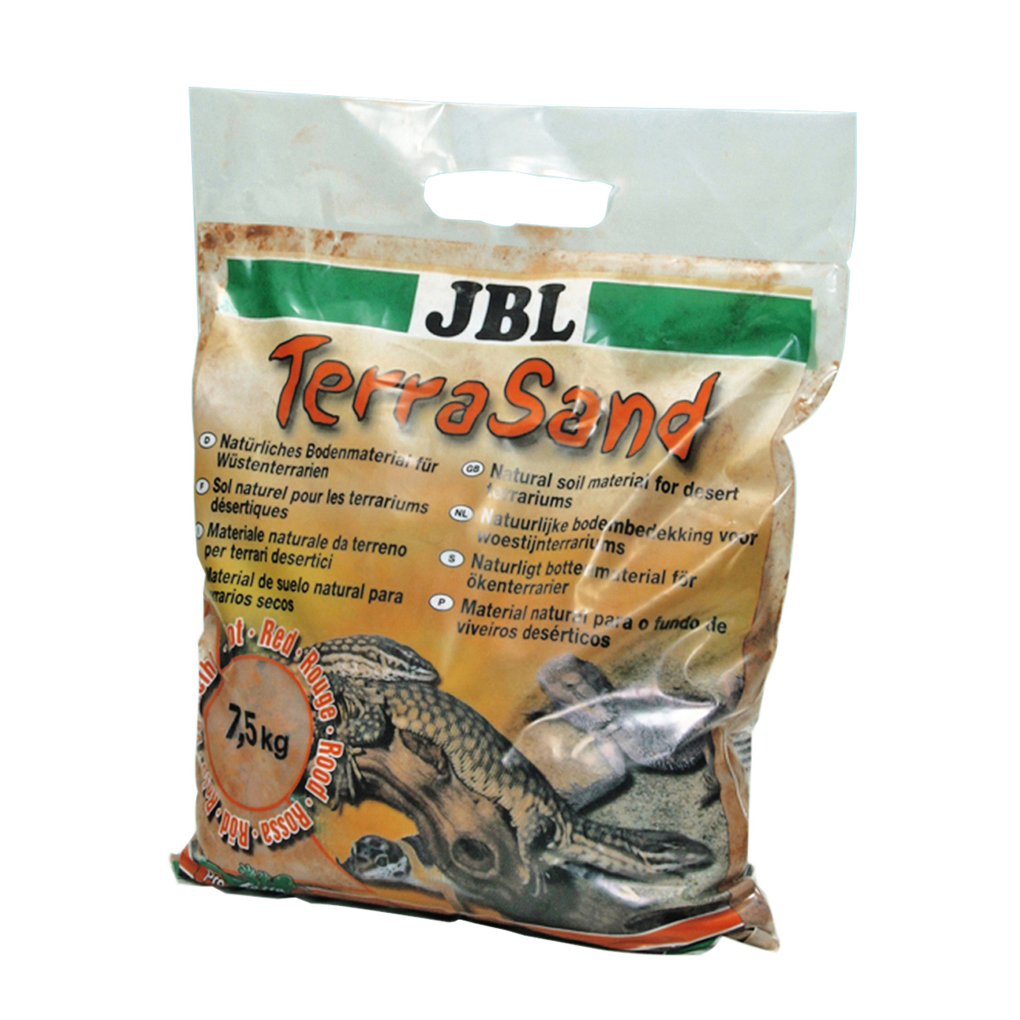 For desert terrariums: Natural substrate made of fine red sand, grain size: 0.1–0.2 mm