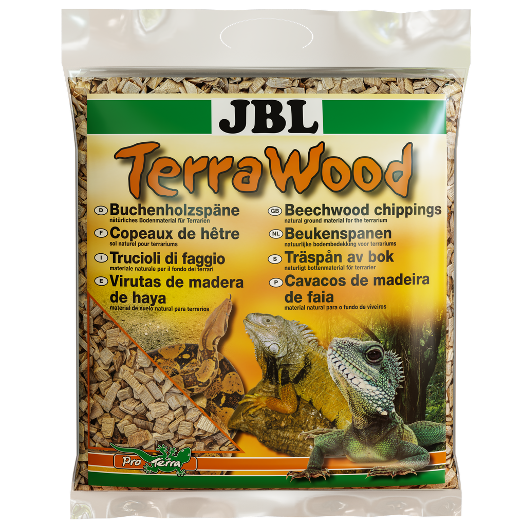 For dry and semi-dry terrariums: Natural substrate made from beech wood shavings