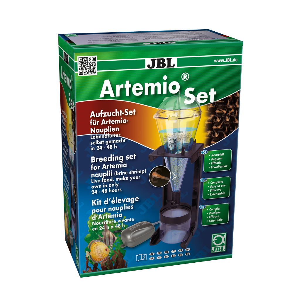 Homemade Artemia nauplii in 24–48 hours: Cultivation device with stand and air pump