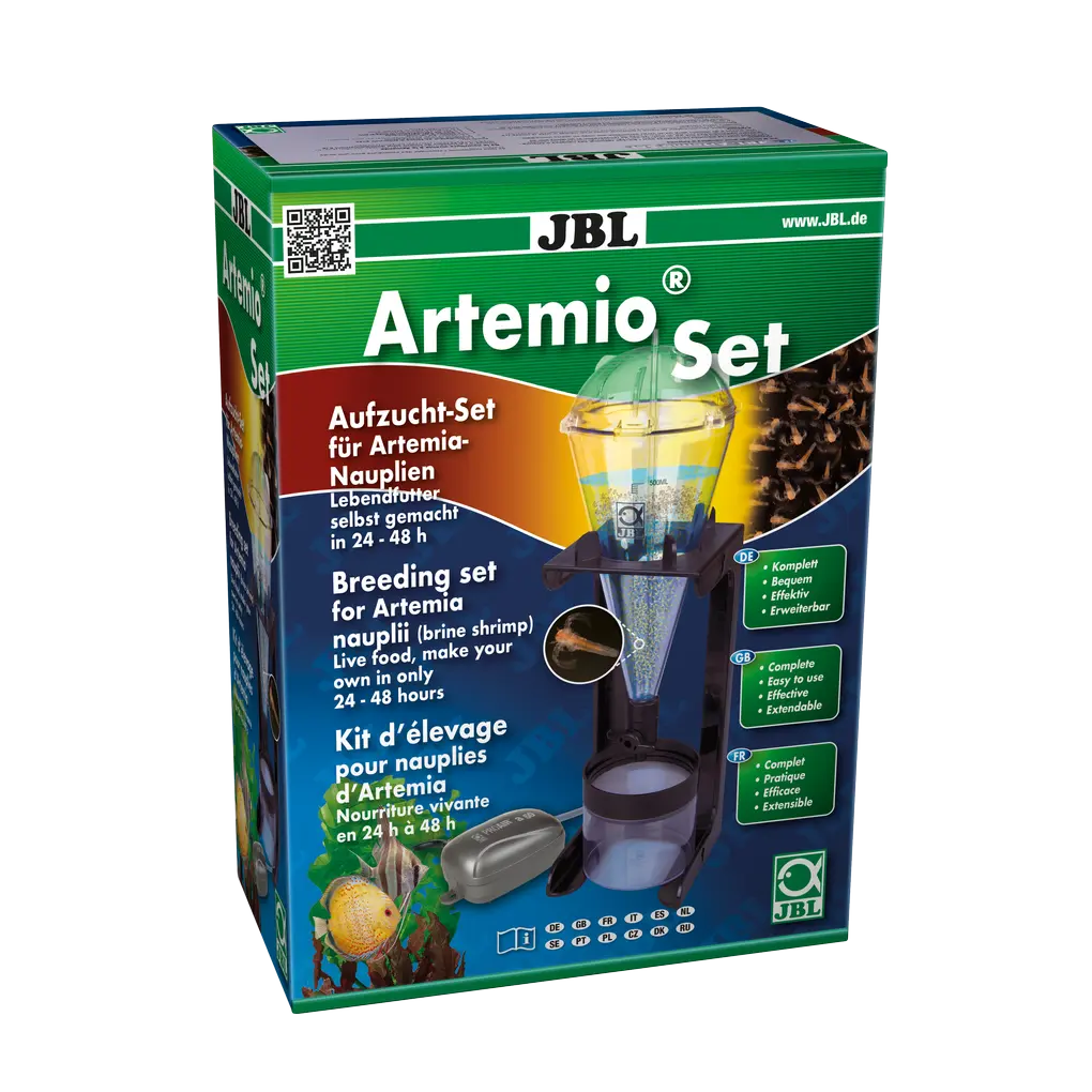 Homemade Artemia nauplii in 24–48 hours: Cultivation device with stand and air pump