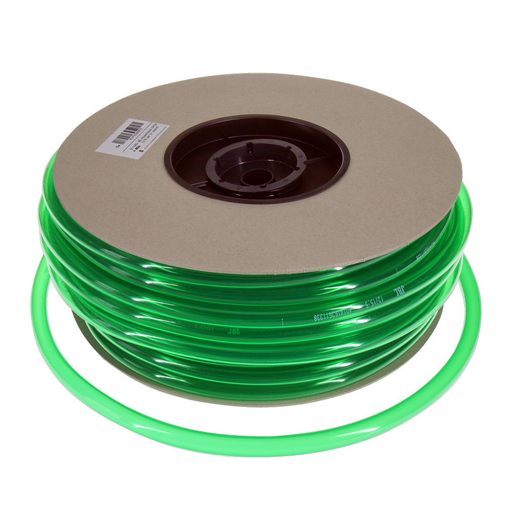 Flexible, green hose available in various diameters (4/6; 9/12; 12/16; 16/22)
