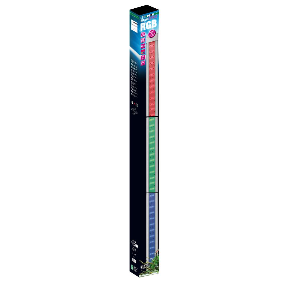 Special luminaire with RGB LEDs for creating colour effects, ideal as a replacement for a second coloured fluorescent tube (T5 or T8). 40% more light output compared to Gen 1). Optimised heat sink for more power.