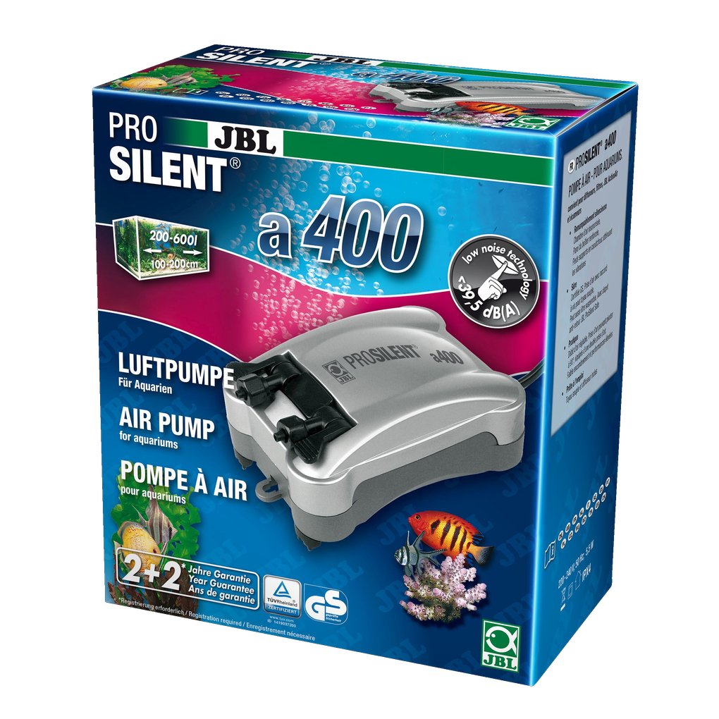 Health and well-being for fish and plants: Air pump for freshwater and saltwater aquariums  from 200 to 600 litres