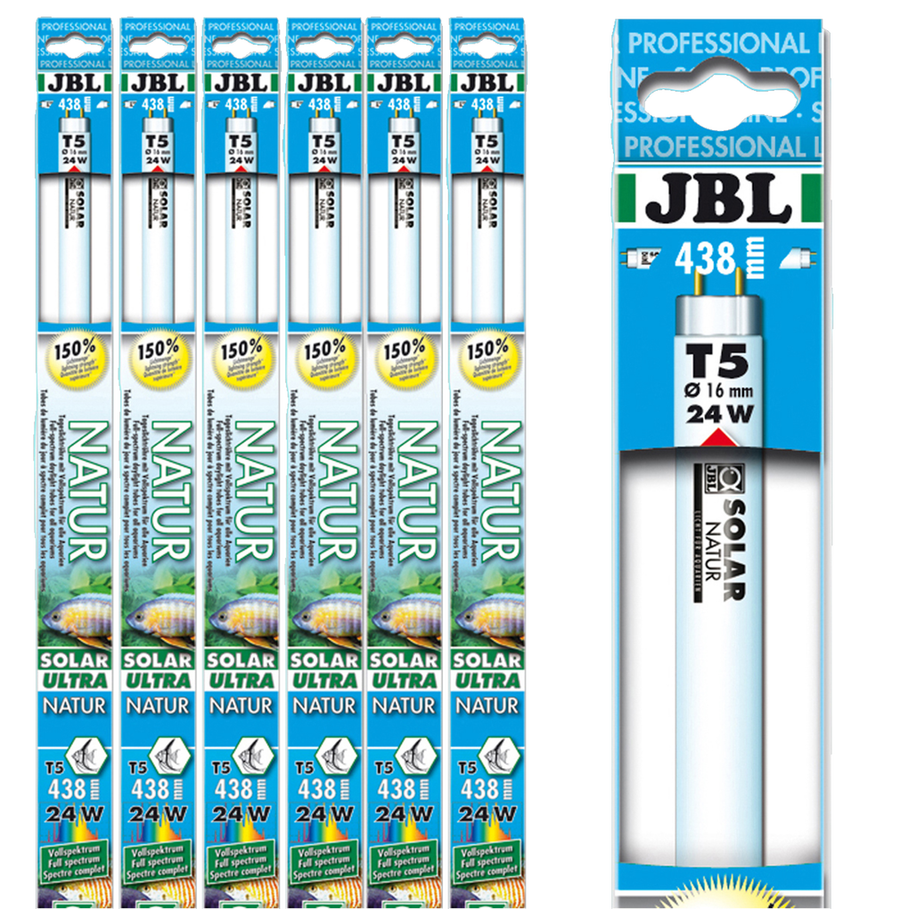 Solar fluorescent tube for fish and plants from sun-drenched waters, e.g. Lake Malawi and Lake Tanganyika