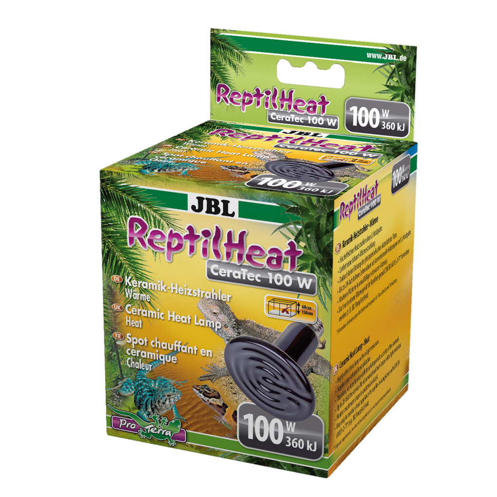 Ideal heat radiation for terrarium animals: ceramic heat lamps for terrariums