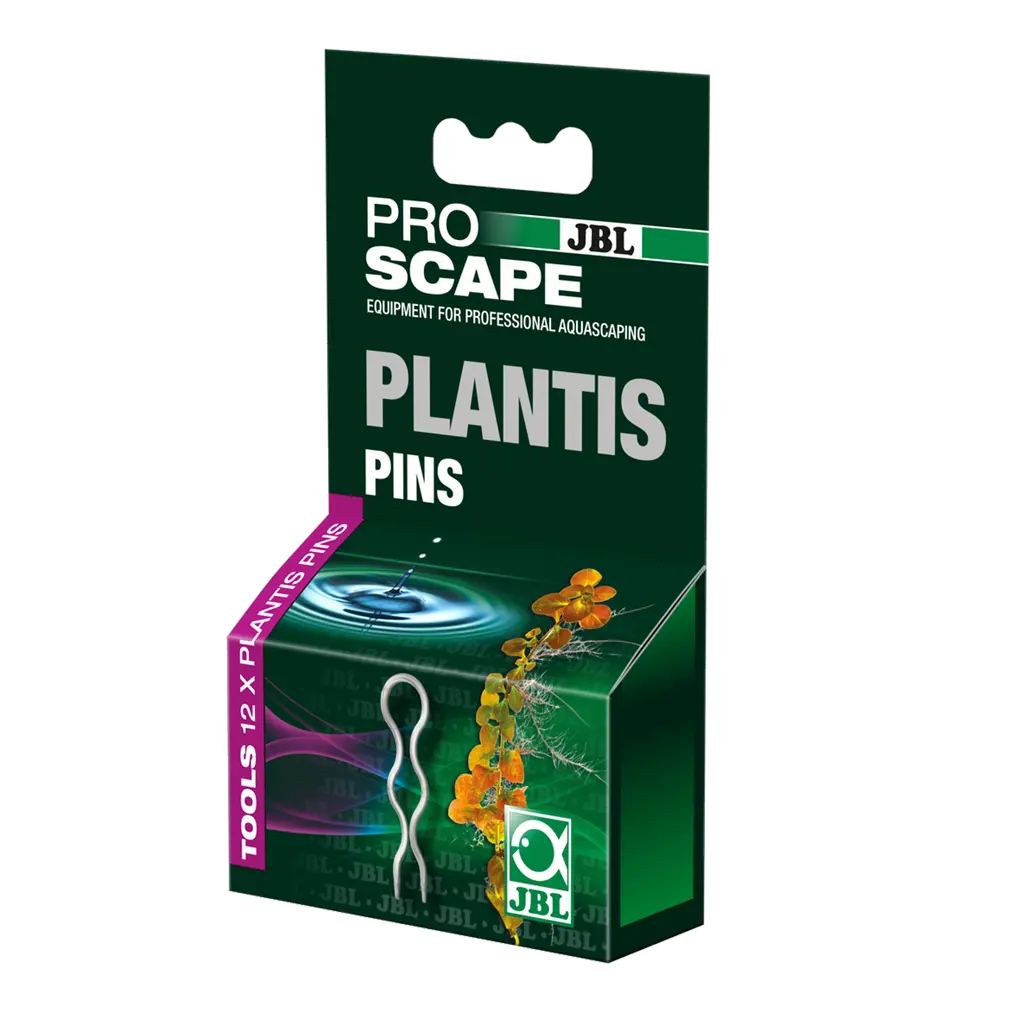 Support for all plants: pins for securely fixing plants in the aquarium substrate until they are firmly rooted