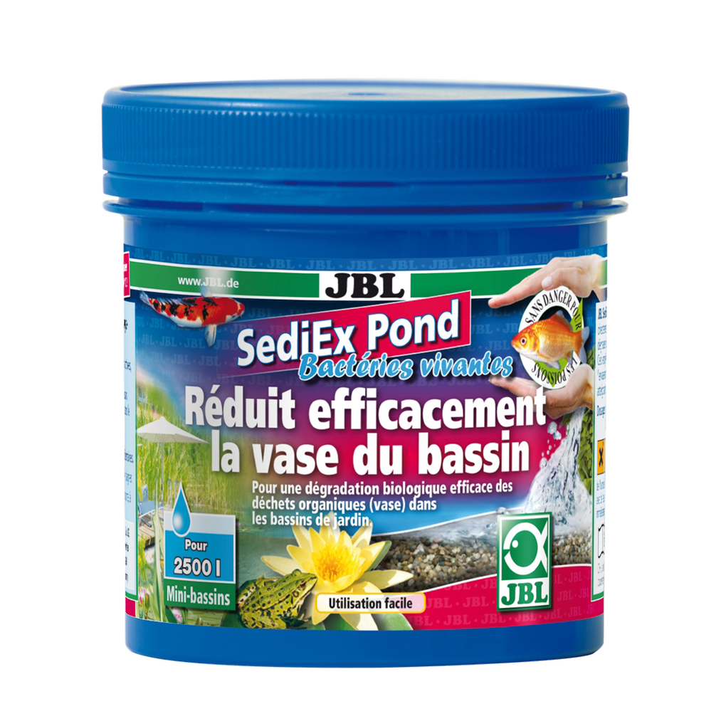 Pour une eau adaptée aux poissons et aux plantes : bactéries dégradantes hautement actives et oxygène actif dans des granulés minéraux pour la dégradation de la vase des étangs.
