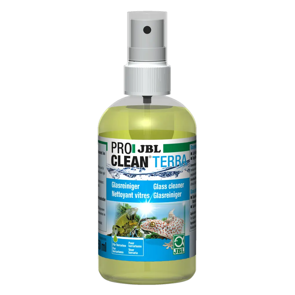 Clean terrarium panes: powerful glass cleaner with pump spray head