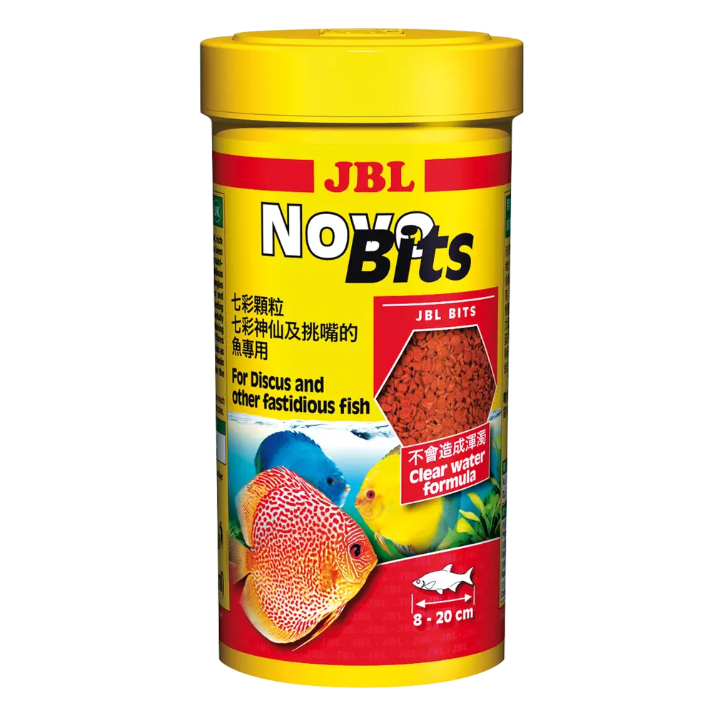 Las materias primas seleccionadas garantizan una alimentación completa, un crecimiento óptimo y colores vivos en todos los peces disco.