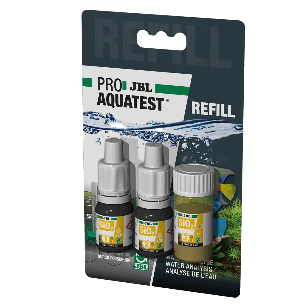 Silicates (silicic acid) are the cause of unsightly diatoms. With this test, you can determine the silicate content for diatom control in freshwater and saltwater aquariums.