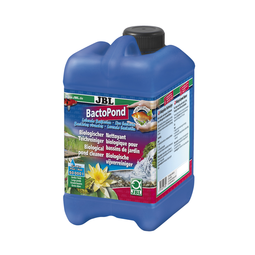 For fish- and plant-friendly water: Purifying bacteria to break down biological pollutants in the pond (protein, ammonium/ammonia, nitrite)
