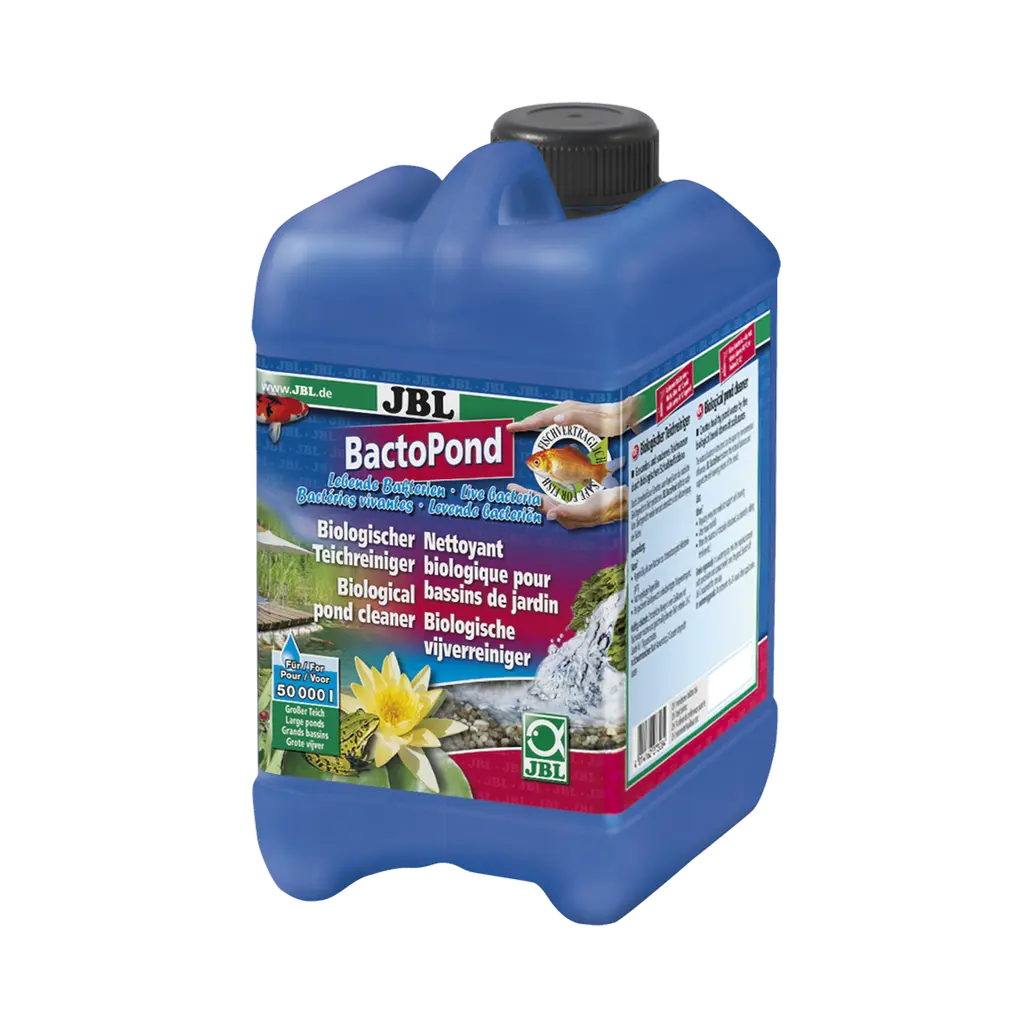 For fish- and plant-friendly water: Purifying bacteria to break down biological pollutants in the pond (protein, ammonium/ammonia, nitrite)