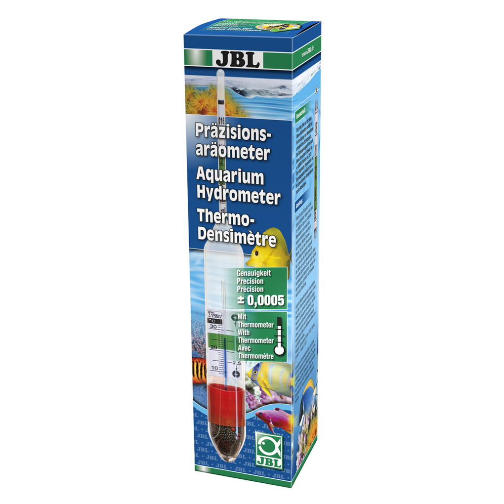 Precision glass spindle and measuring vessel for measuring the salt content (density) in saltwater aquariums