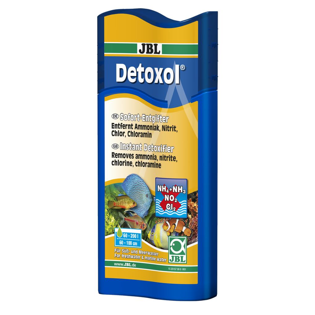 Instantly removes toxins such as ammonia (NH3), nitrite (NO2), chlorine and chloramine in fresh and salt water