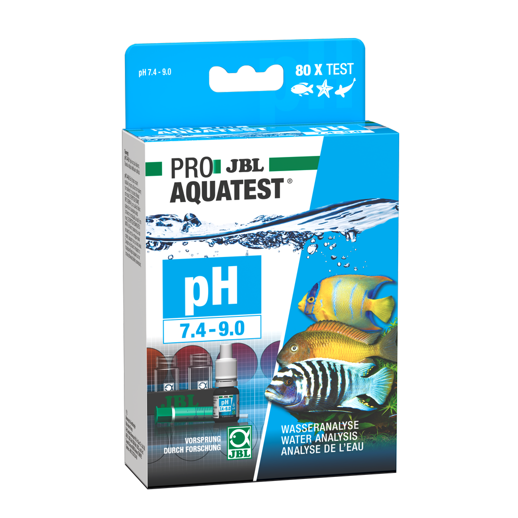 Simple and reliable monitoring of water values in aquariums and ponds. Determination of the optimum pH value for fresh and salt water.