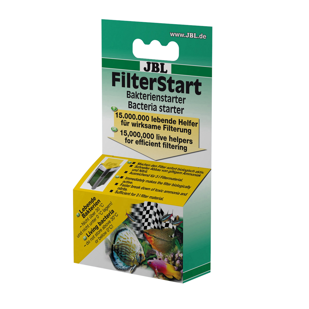 Adds millions of beneficial, autotrophic and pollutant-degrading bacterial strains to the aquarium filter after filter cleaning or when commissioning new filters/filter material.