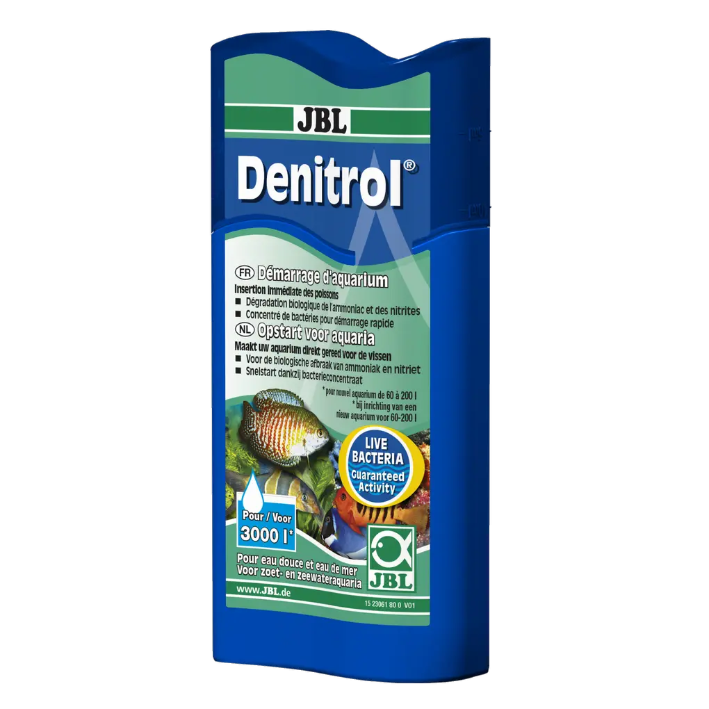 Ajoute à l'eau de l'aquarium des millions de souches bactériennes utiles, autotrophes et dégradant les substances nocives, ce qui permet d'introduire immédiatement des poissons. Fortement recommandé après l'utilisation de médicaments et un nettoyage complet.