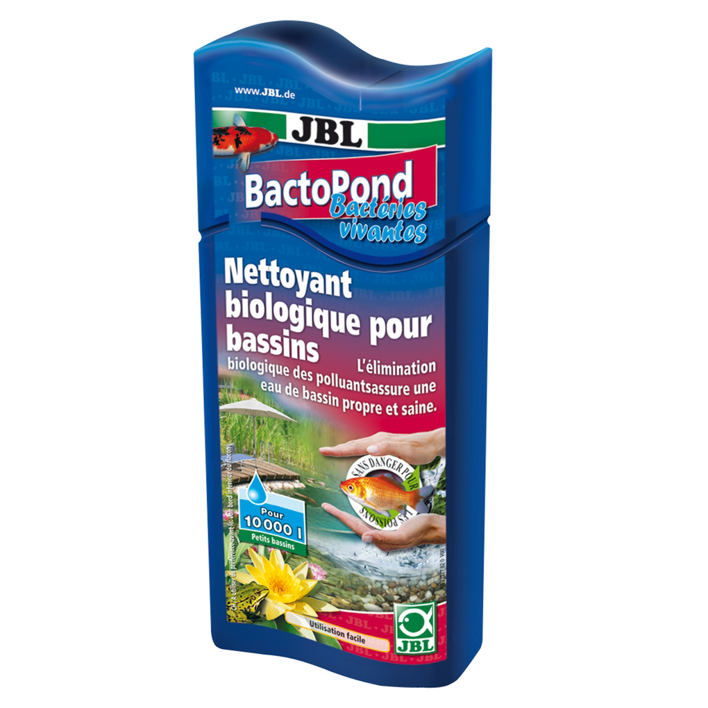 Pour une eau adaptée aux poissons et aux plantes : bactéries purificatrices pour dégrader les polluants biologiques dans le bassin (protéines, ammonium/ammoniac, nitrites)