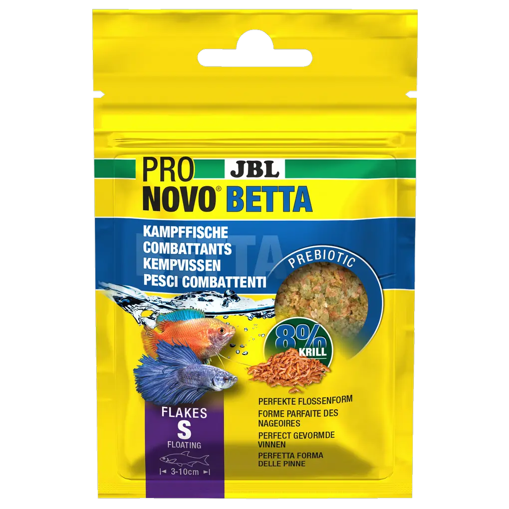 Aliment prébiotique et flottant pour aquarium : des fibres alimentaires spéciales contenues dans l'aliment fournissent aux bactéries intestinales bénéfiques la nourriture nécessaire à une bonne digestion.