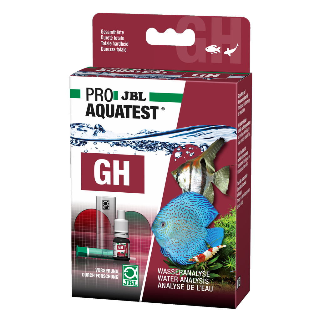 Einfache und sichere Kontrolle der Wasserwerte von Teichen/Aquarien. Bestimmung der optimalen Gesamthärte für Süßwasser-Aquarien und Teichen