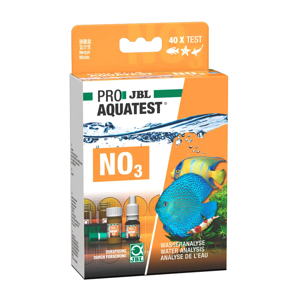 Determination of nitrate levels for optimal plant growth or possible causes of algae in fresh and salt water