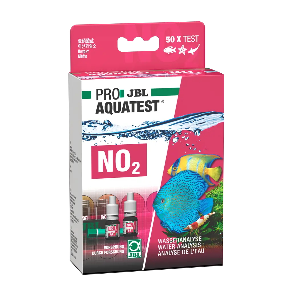 Nitrite is a toxic nitrogen compound that forms when the bacterial balance is disturbed or when a new system is set up. The test accurately indicates the nitrite content of the water.