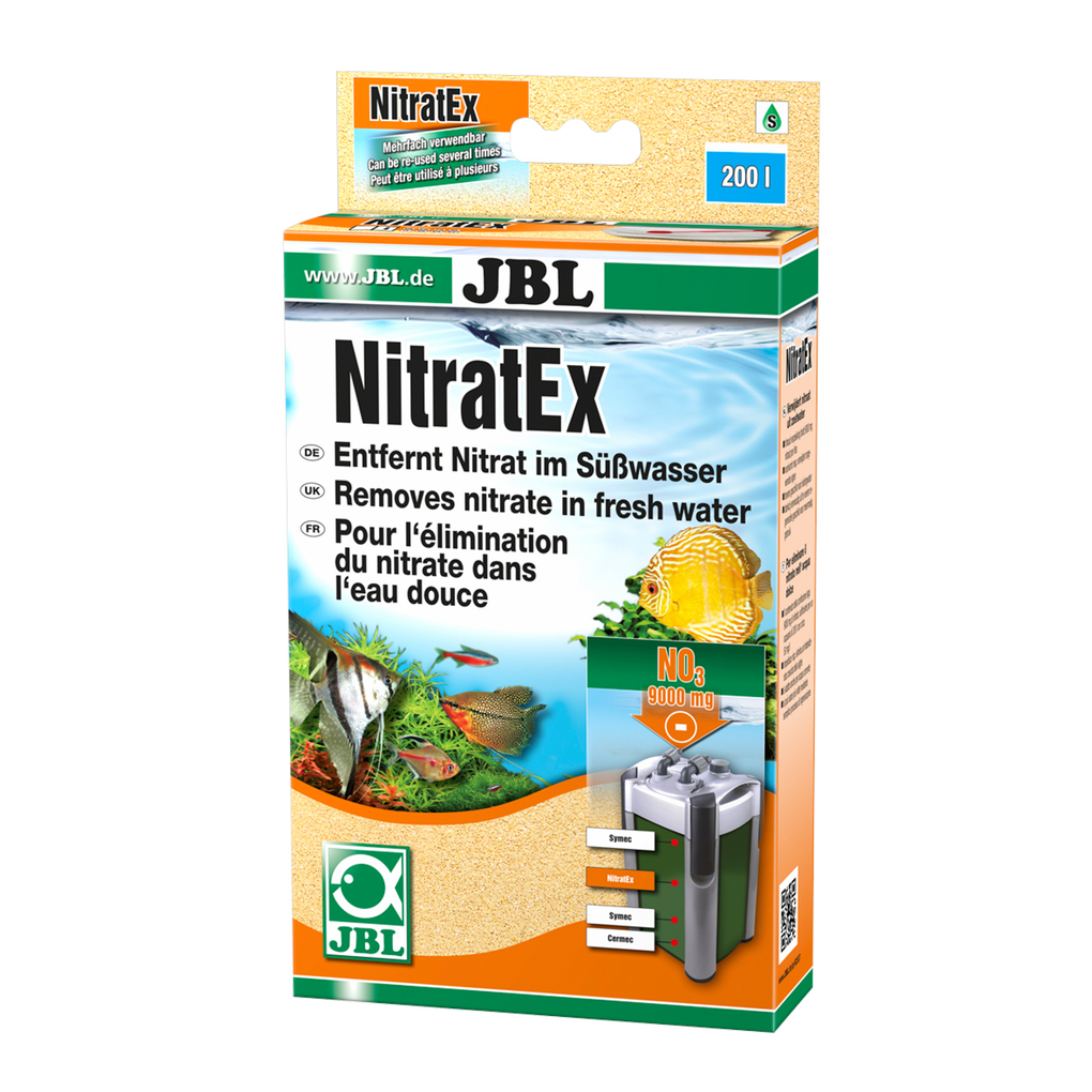 Prevention and removal of unwanted algae: filter media for use in aquarium filters or for tap water for rapid nitrate removal.